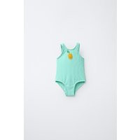 Zara - 2-6 Years/ Crochet Lemon One-Piece Swimsuit - Light Green - 6 Years (45,3 Inches) - Kids | Zara US
