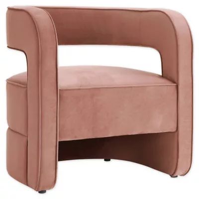 Nicole Miller Jon Swivel Accent Chair in Blush | Bed Bath & Beyond