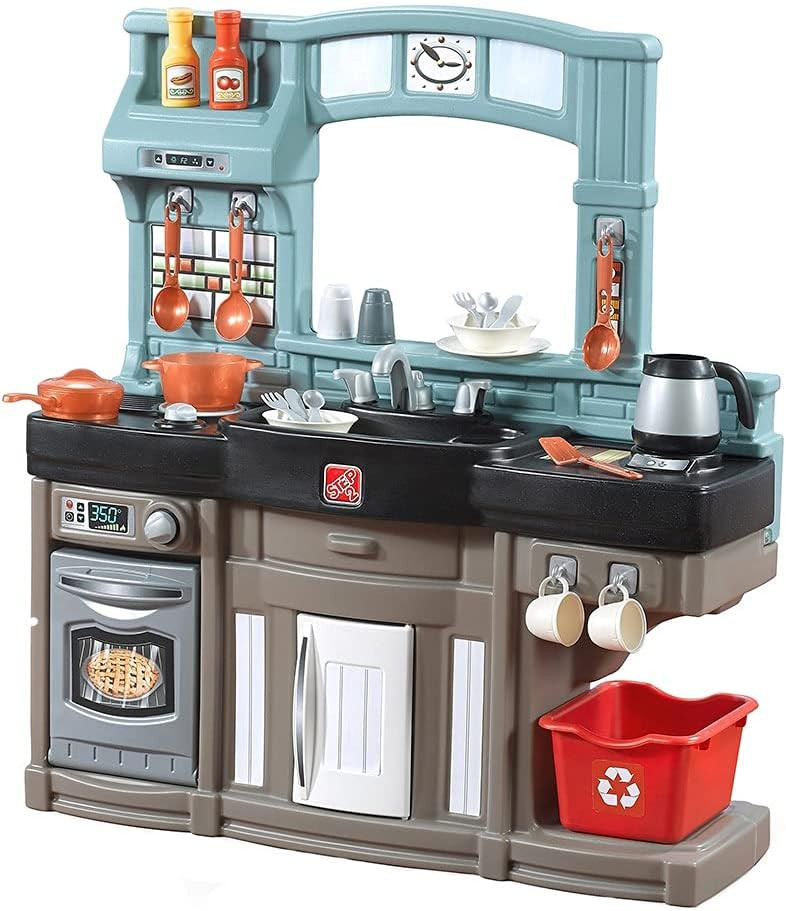 Step2 Best Chefs Kitchen Set for Kids – Includes 25 Toy Kitchen Accessories, Interactive Featur... | Amazon (US)