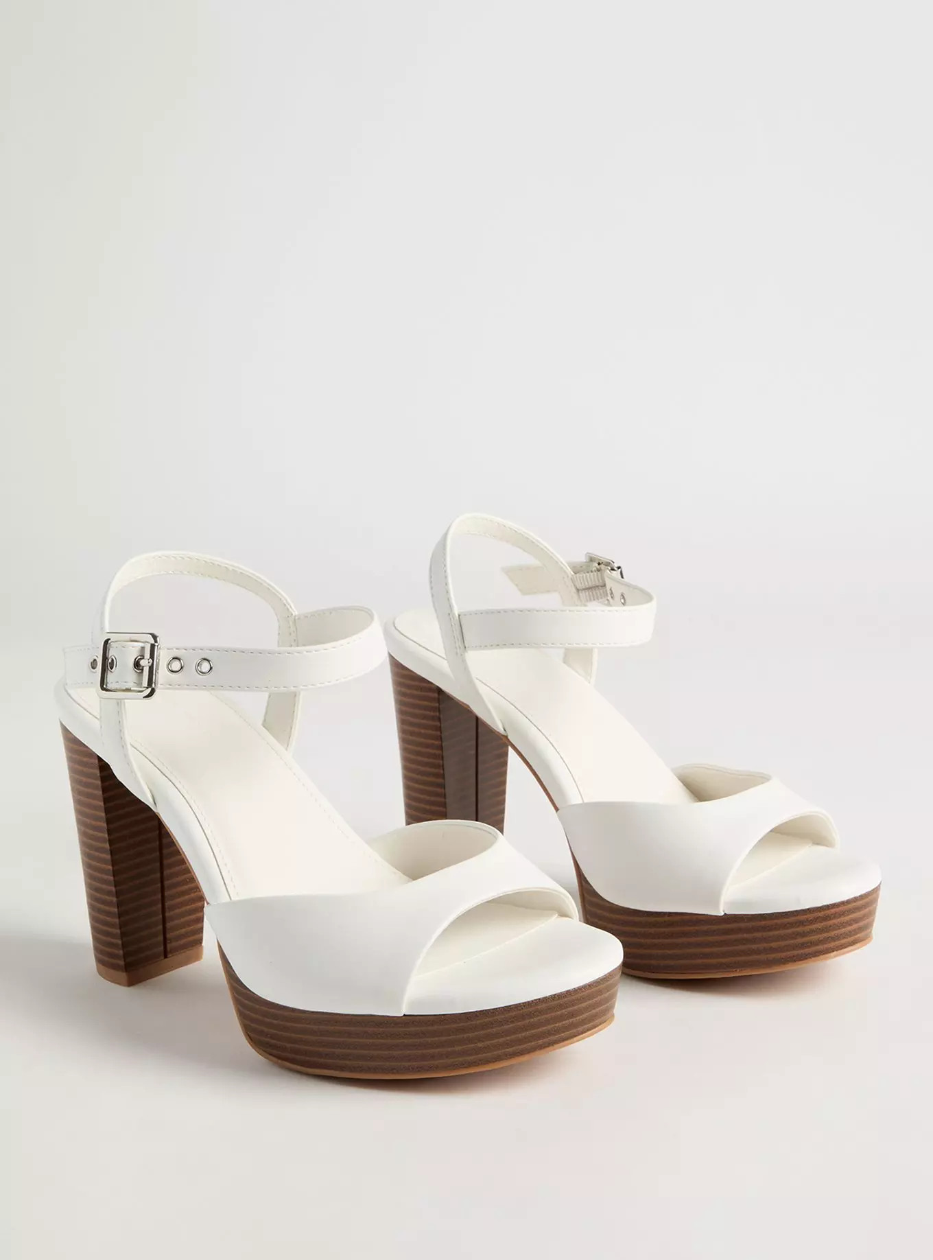 Dual Strap Platform Heel (WW) | Torrid (US & Canada)