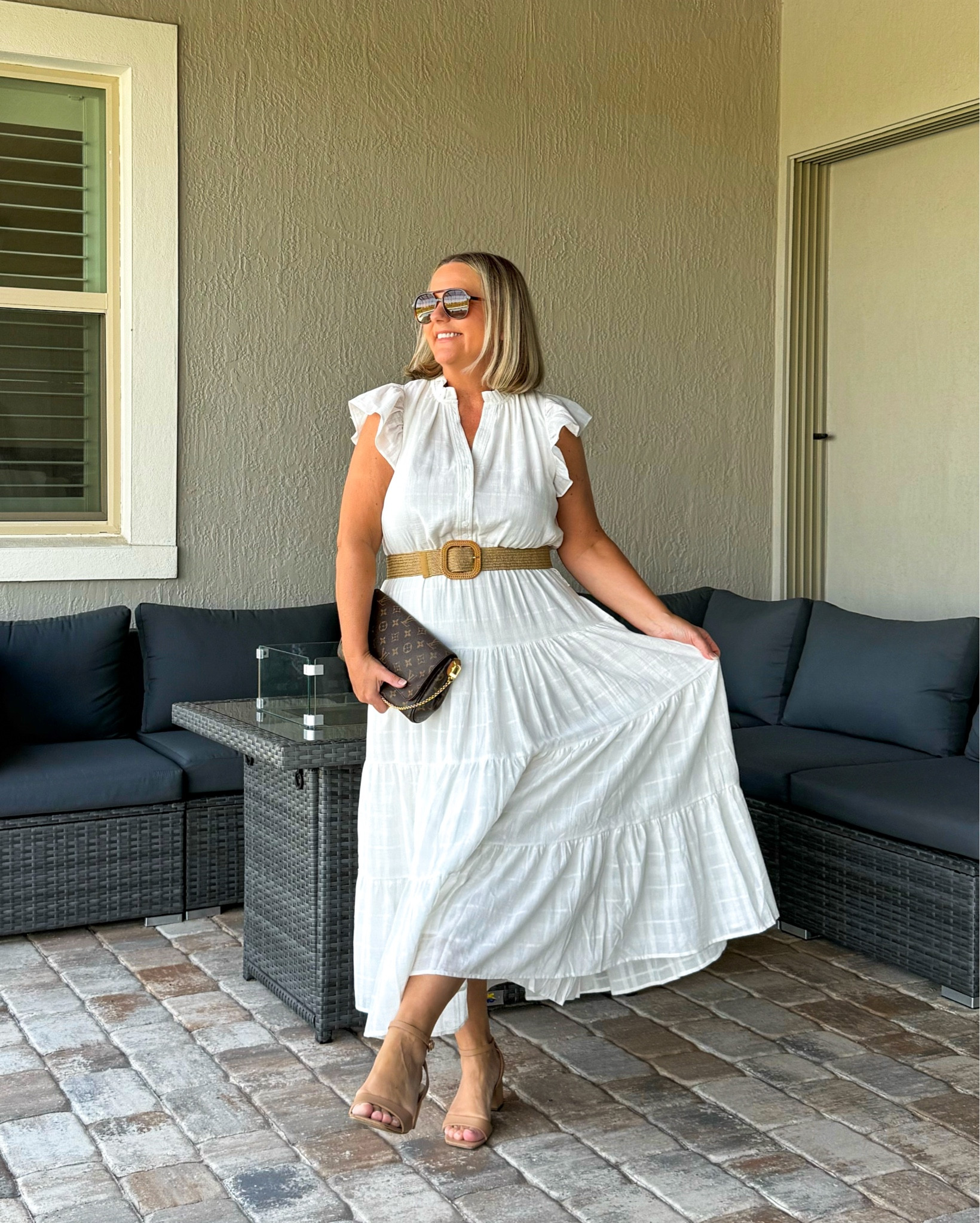A white summer dress is a wardrobe staple. 
Heeled sandals and western boots.
Use the code JONA10for the dress.


#LTKStyleTip #LTKOver40