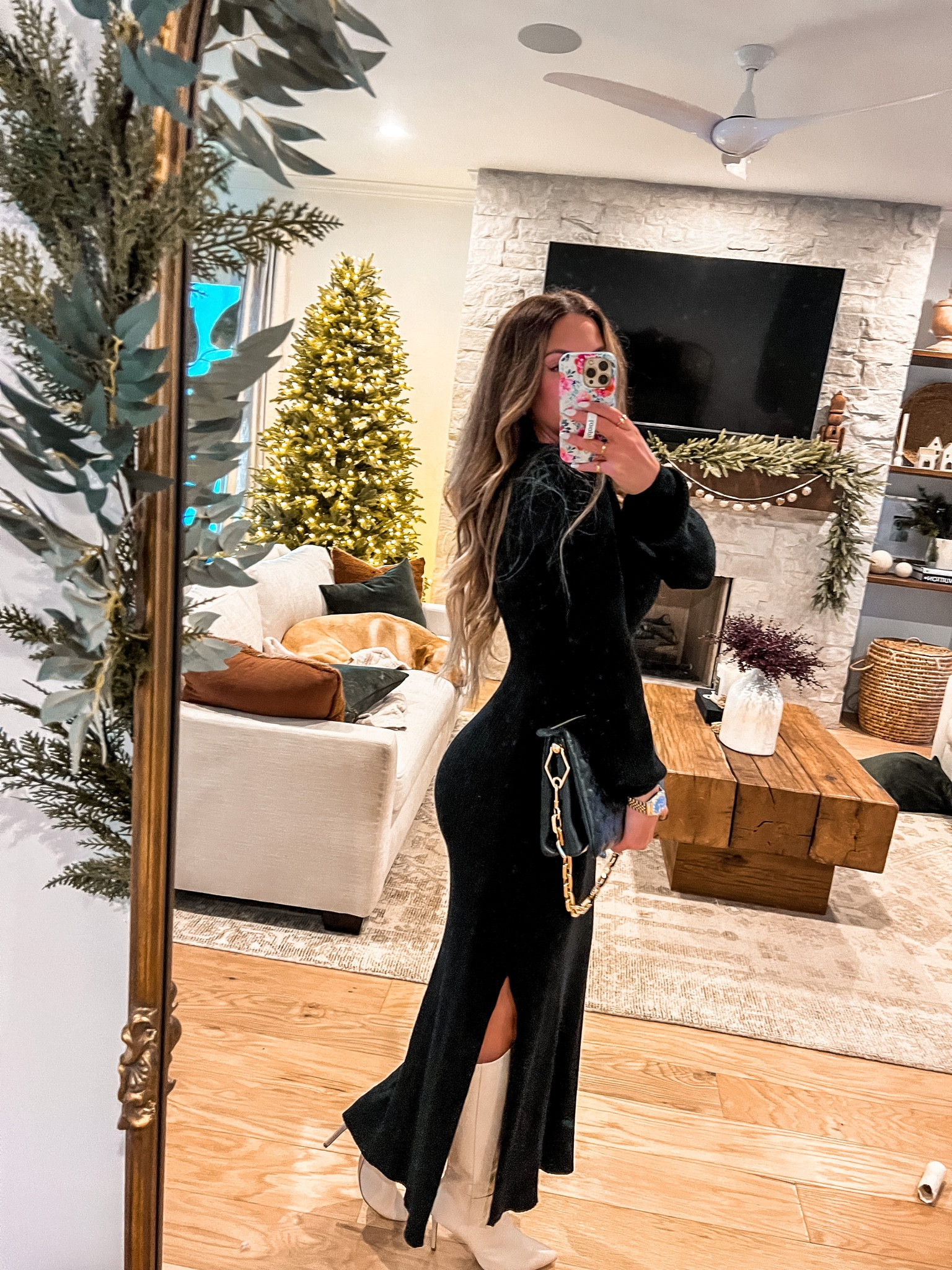 My dress is a few years old from Lulus but I tagged ones that are super similar! I’m always a size small in lulus! Boots are true to size!! 

#LTKcurves #LTKshoecrush #LTKHoliday