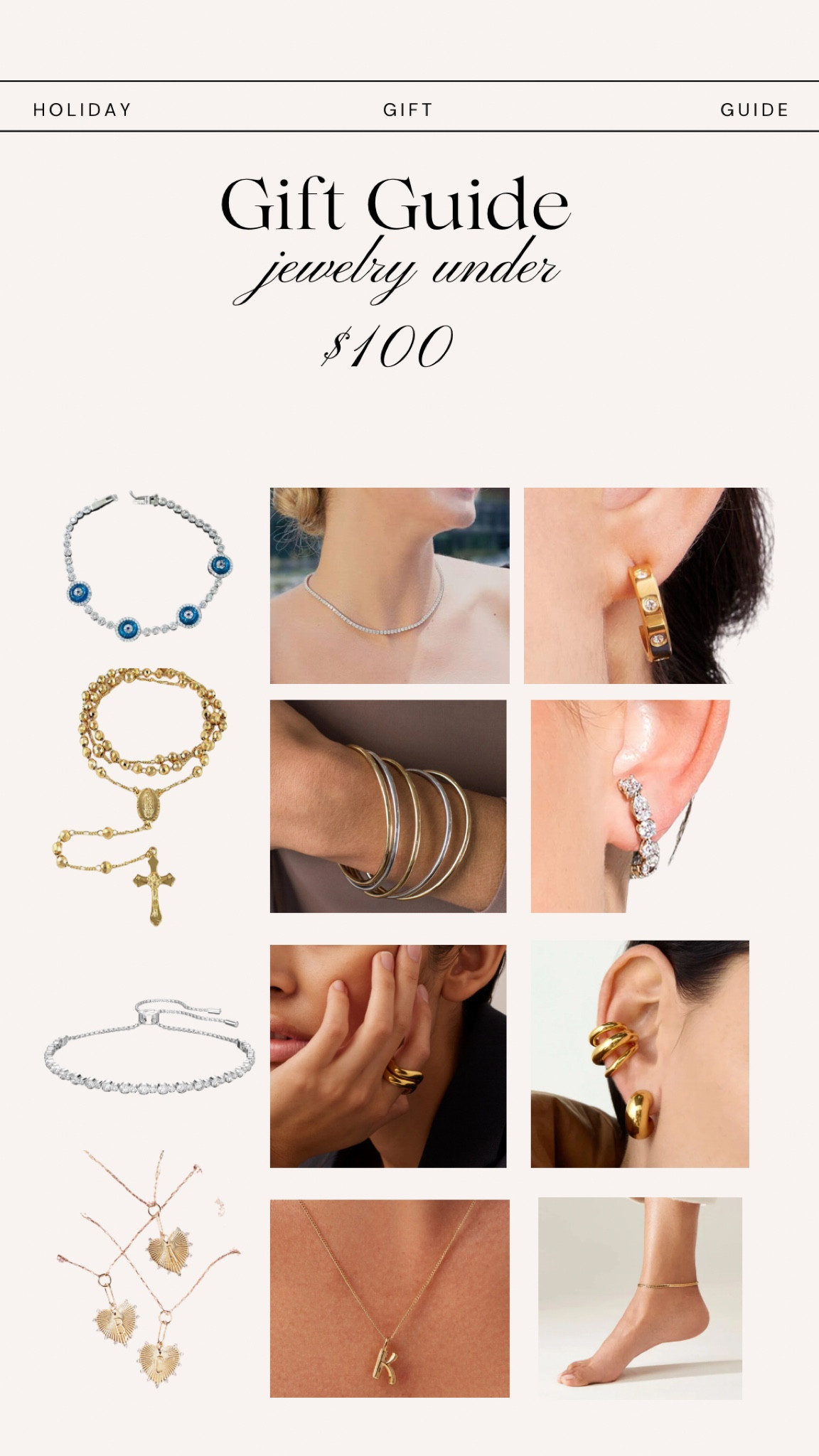 Jewelry Gift Guide under $100 ✨#LTKHoliday

#LTKSeasonal #LTKGiftGuide