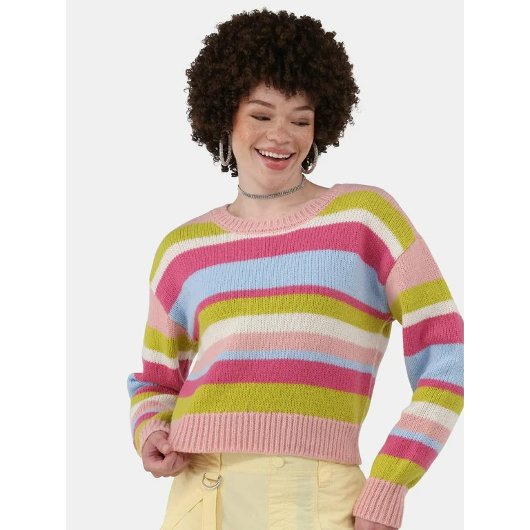 No Boundaries Fashion Sweater, Midweight, Women's, Sizes XXS-XXL | Walmart (US)
