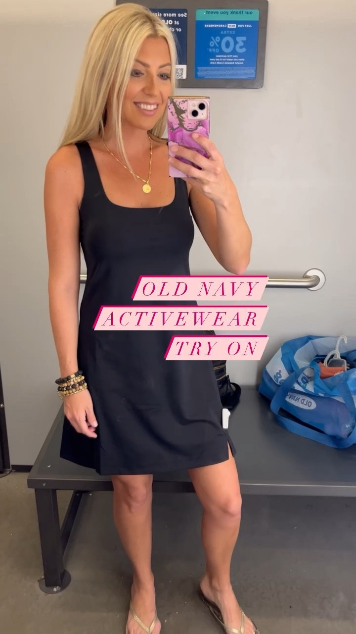 Favorite activewear finds from Old Navy and it’s all 40% off! Everything has pockets, is so soft, and runs tts, except i sized up on the one shoulder bra. 

#activewear #athleisure #onsale #affordablefashion #skort #exercisedress #everydaystyle #gymstyle #athleisurewear #confystyle 

#LTKsalealert #LTKFind #LTKfit