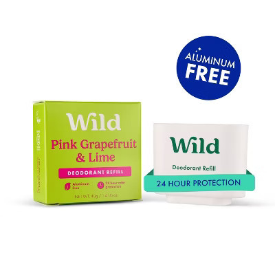 Wild Cosmetics - Pink Grapefruit & Lime - Aluminum Free Deodorant Refill - 1.4oz | Target