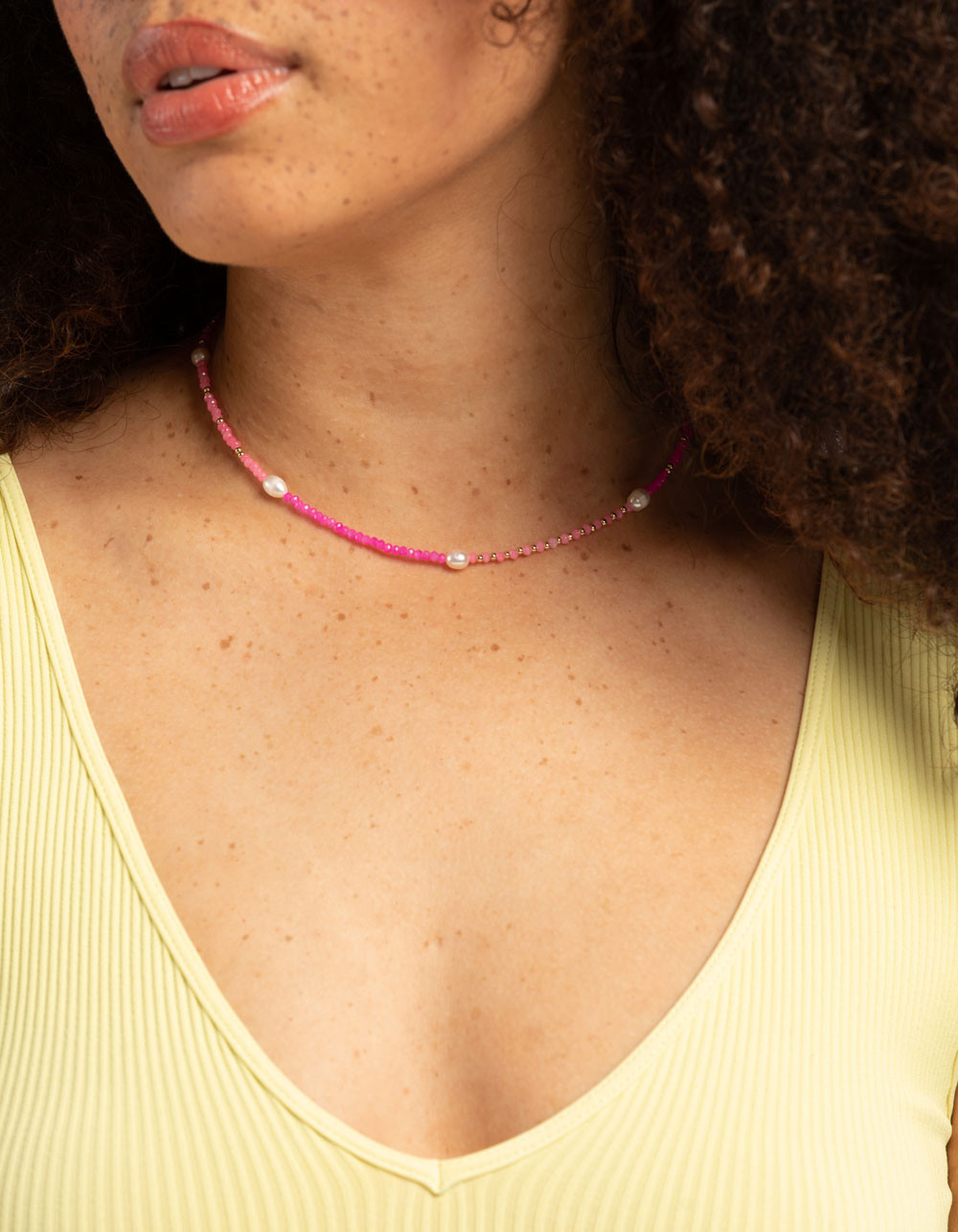 Fresh Water Pearl Seed Bead Choker Necklace | Tillys