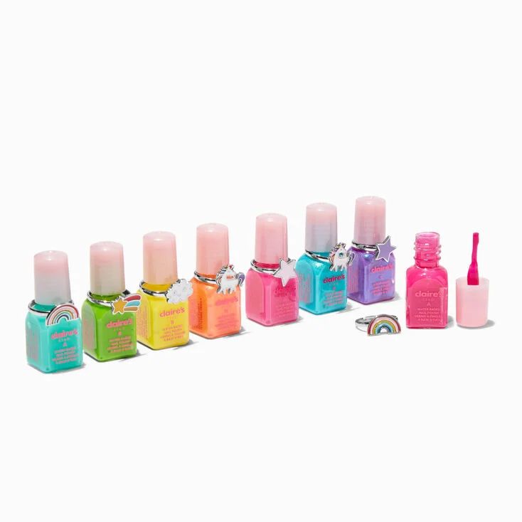 Claire's Club Rainbow Peel-Off Nail Polish Set - 8 Pack | Claire's (US)