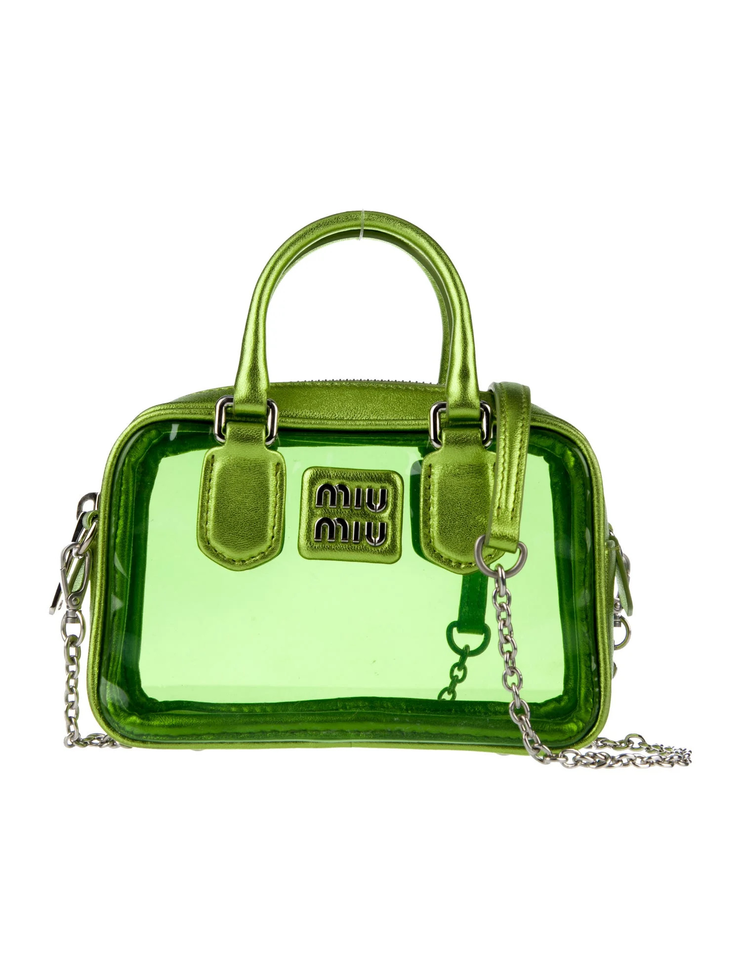 Leather-Trim PVC Mini Bag | The RealReal