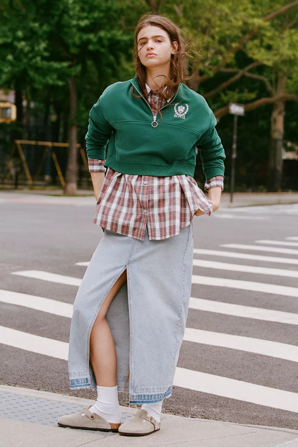 BDG Mandi Denim Maxi Skirt | Urban Outfitters (US and RoW)