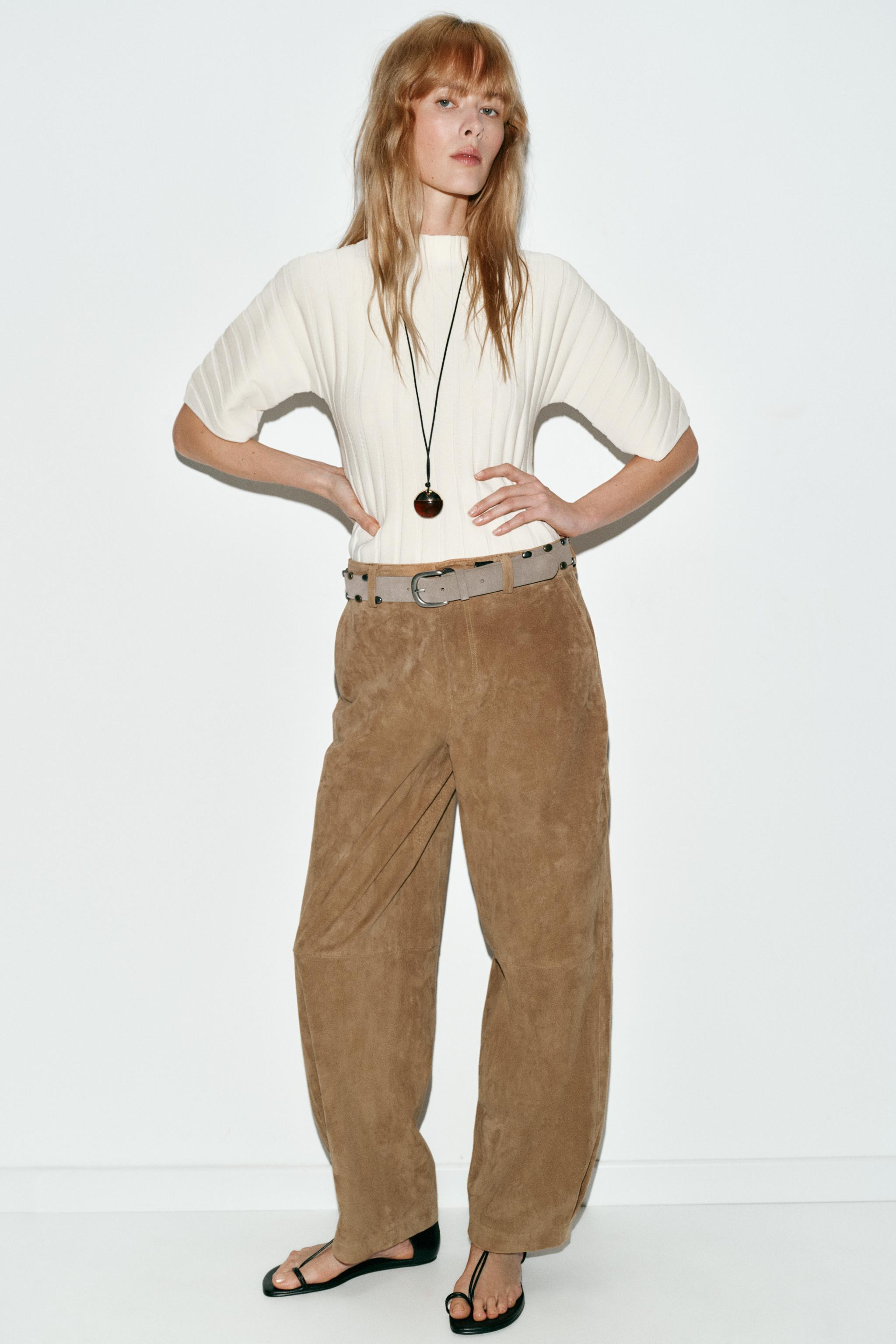 PUFF SLEEVE RIB KNIT TOP | Zara US