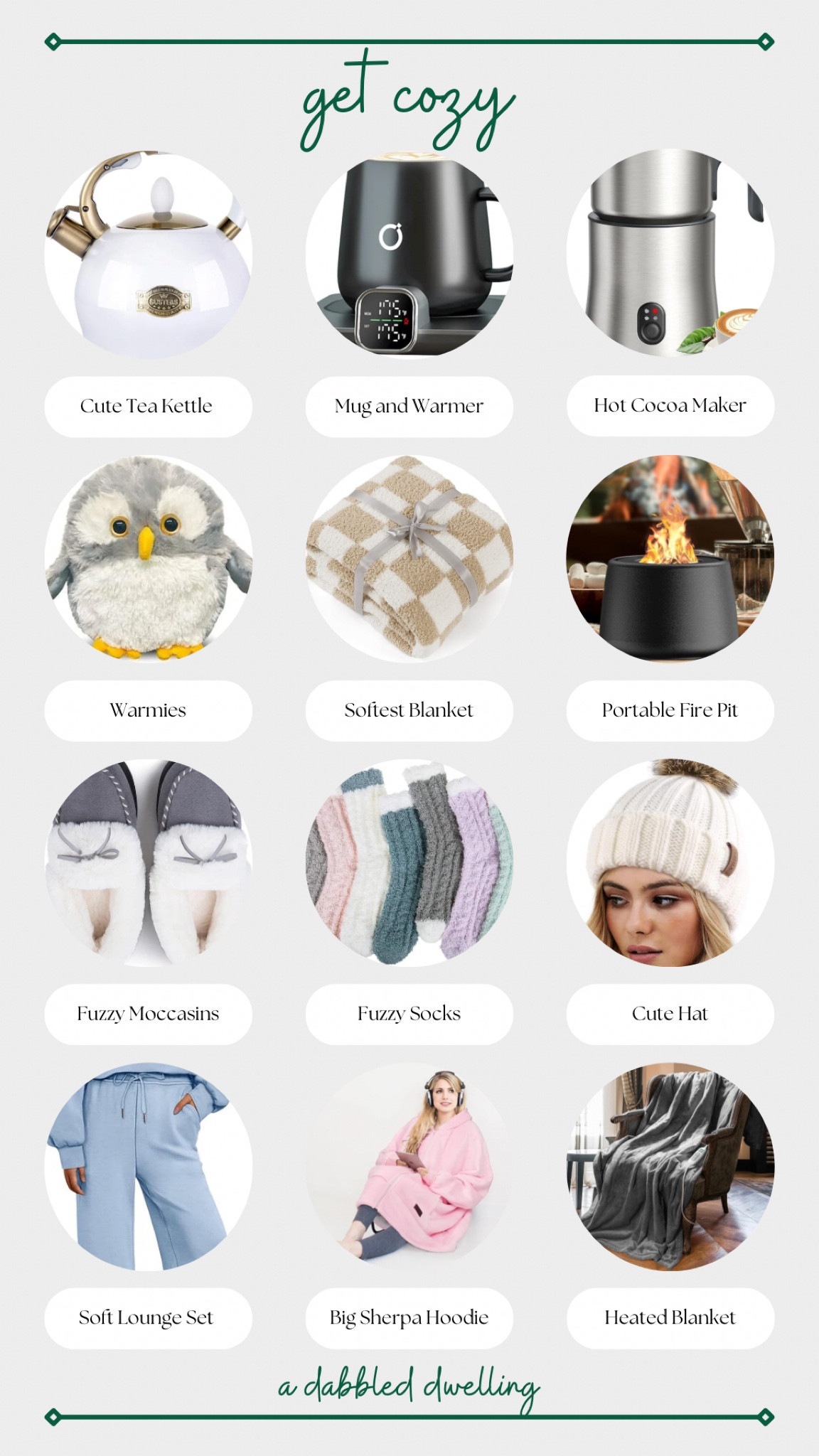Cold weather season is the best time to get all the cozy things and snuggle up by the fire. 

#LTKSeasonal