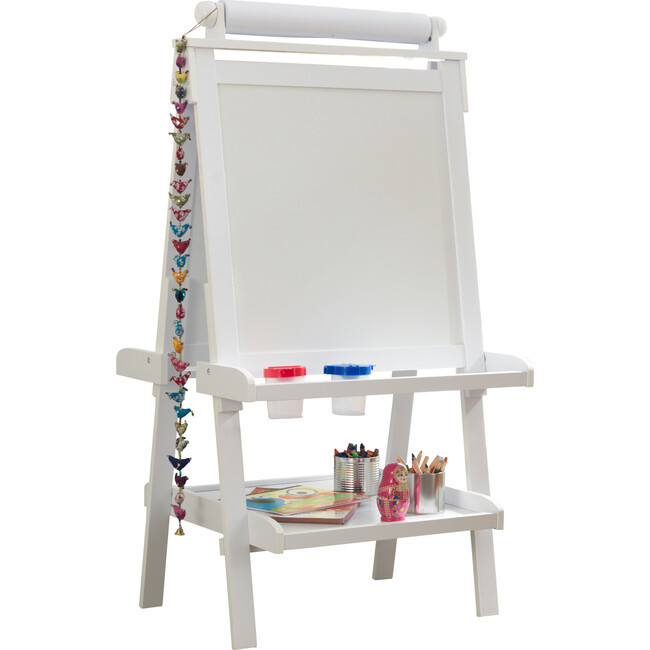 Deluxe Wooden Easel, White | Maisonette