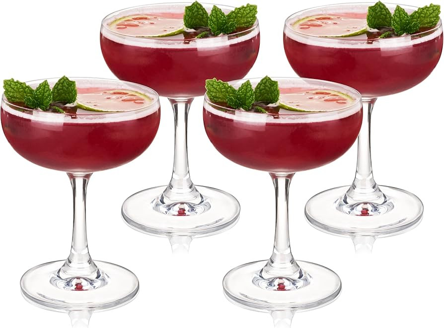 True Coupe Glass, Martini Glasses for Cocktail Party, Perfect for Espresso Martini, Manhattan, Ch... | Amazon (US)