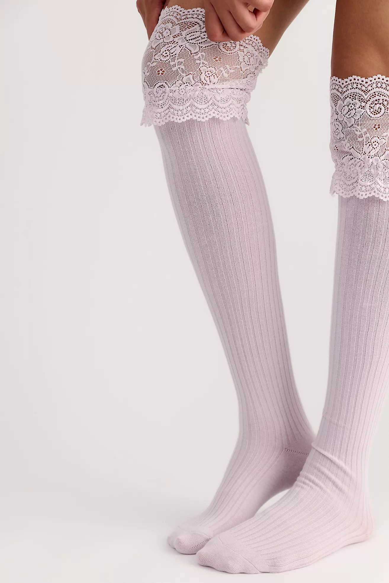 Viola Lace Over-The-Knee Socks | Free People (Global - UK&FR Excluded)