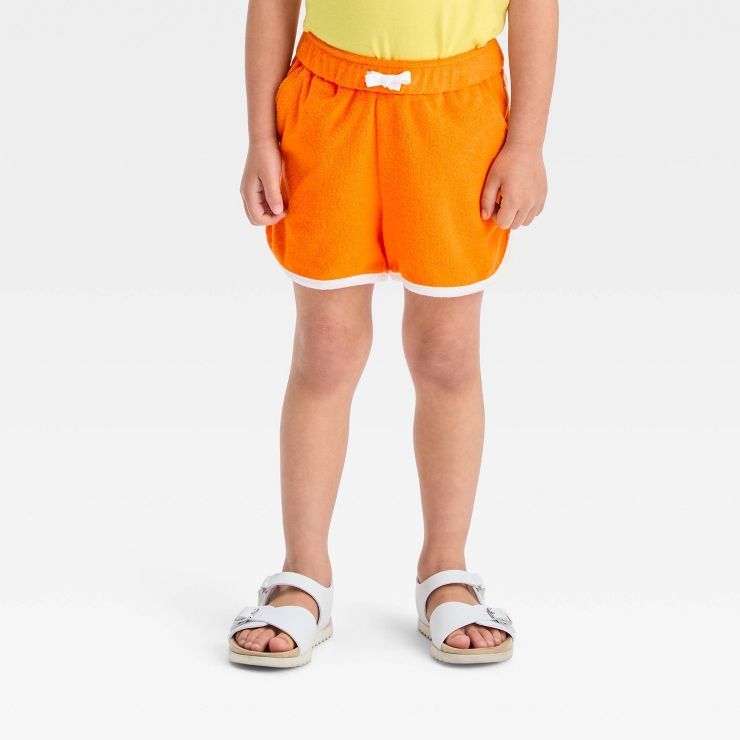 Toddler Girls' Terry Shorts - Cat & Jack™ Orange | Target