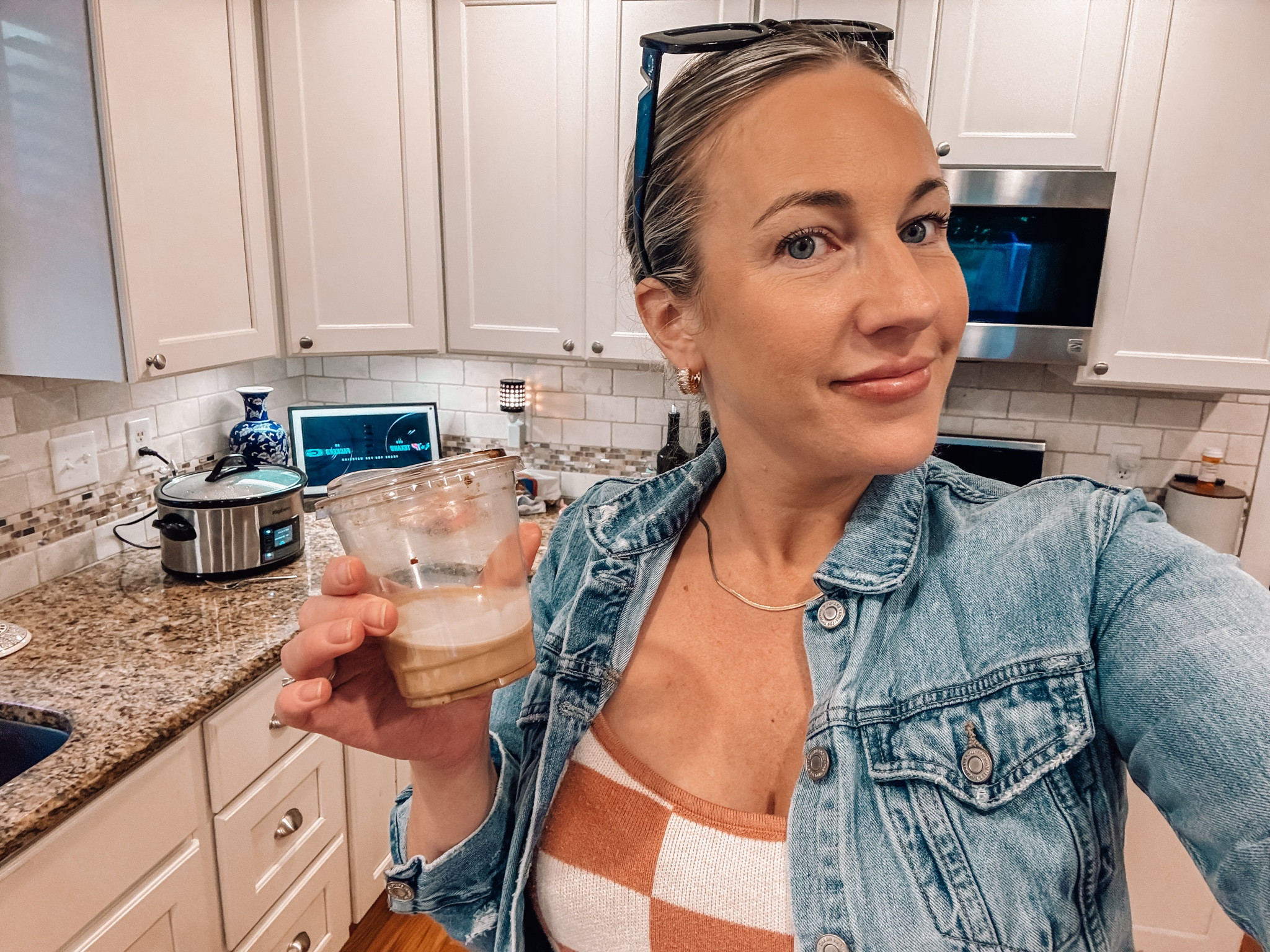 My Kylie Pitts inspired coffee with my own twist ✨✨ Also linked my dress and hair product I love for a slicked back bun  

#LTKHome #LTKSeasonal #LTKFindsUnder50