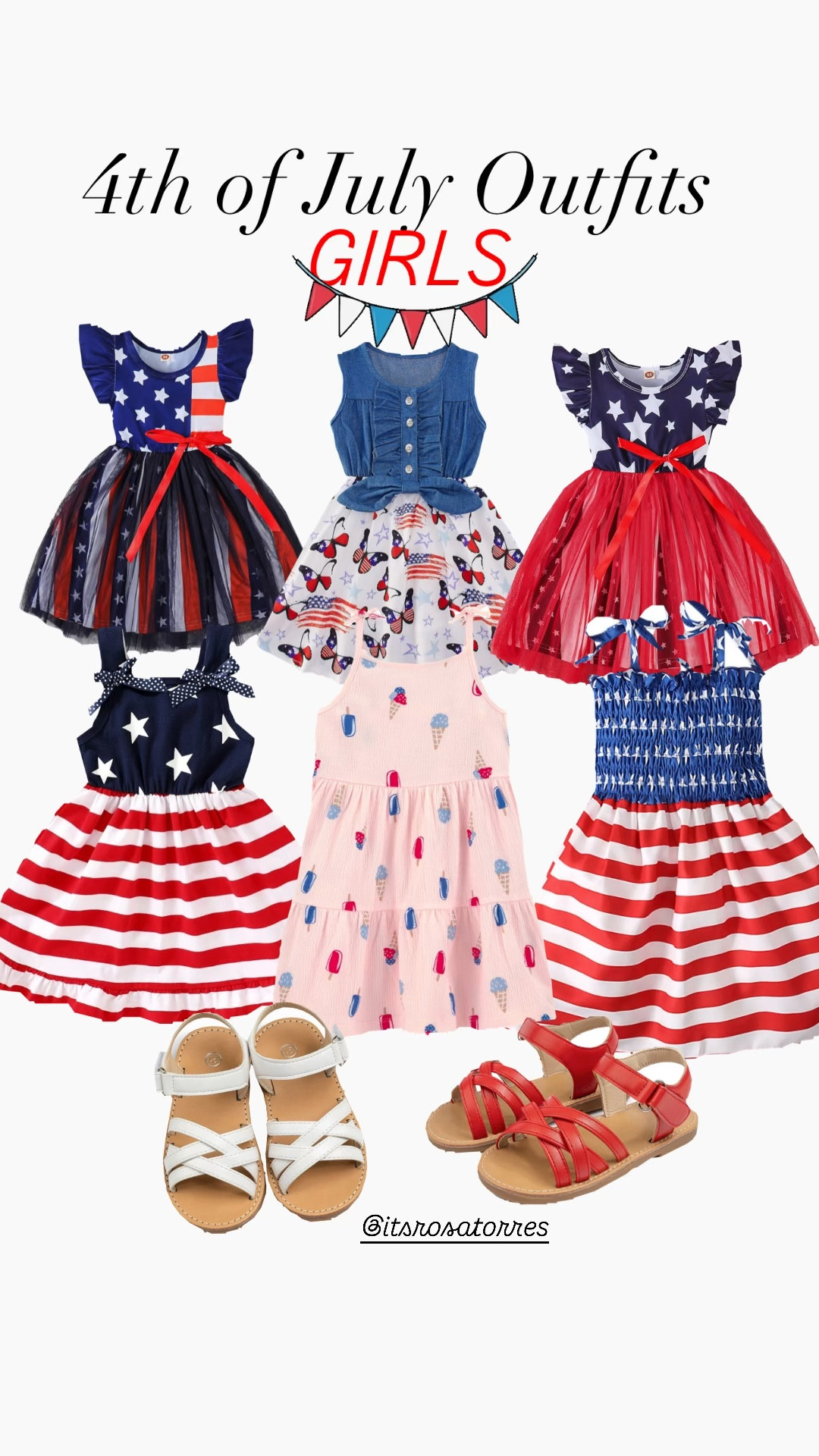 Fourth of July & Memorial girls outfits these dresses are so cute so many options to choose from. Which one is your favorite? 

#memorialday #fourthofjuly #memorialdaystyle #fourthofjulystyle #fireworks #250anniversary #america #americana #girlsamericanoutfits #fourthofjulygirloutfits #fourthofjulydress

#LTKBaby #LTKKids #LTKSeasonal