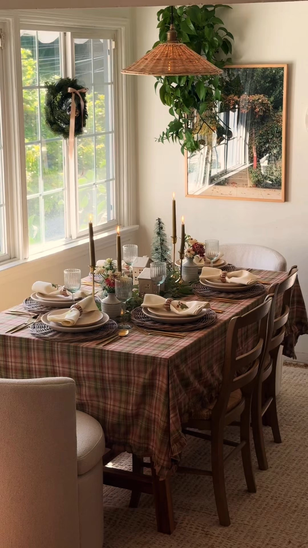 it’s offish holiday dinner party season! loved putting together this cozy cottage tablescape 🎄 how cute is that ruffle plaid tablecloth?

@wayfair #wayfairpartner #holidaytable #christmastable 

#LTKHoliday #LTKHome