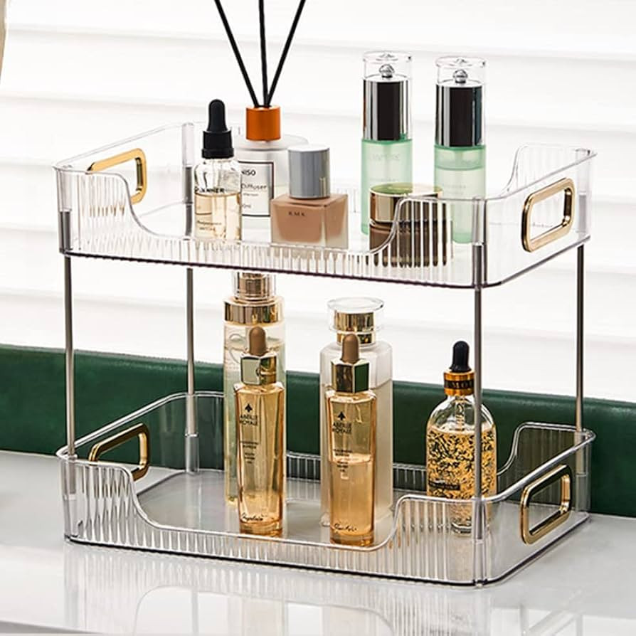 Bathroom Counter Organizer, Bathroom Counter Shelf, Makeup Organizer for Vanity, Bathroom Organiz... | Amazon (US)
