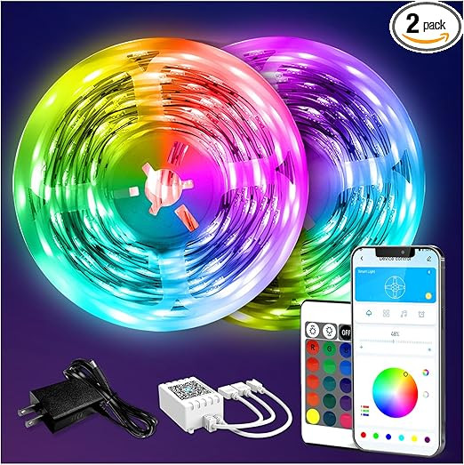 DAYBETTER LED Strip Lights 130ft Lights Strip for Bedroom, Desk, Indoor Room Bedroom Brithday Gif... | Amazon (US)