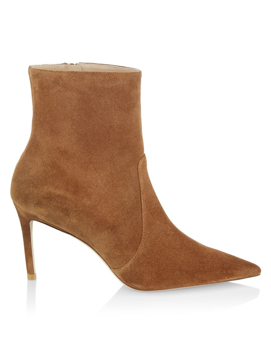 Stuart 85MM Suede Zip Booties | Saks Fifth Avenue