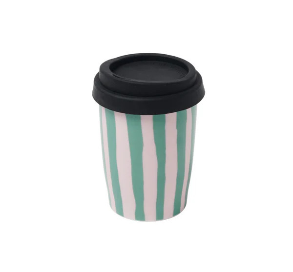 Stripe Travel Coffee Cup | The Avenue