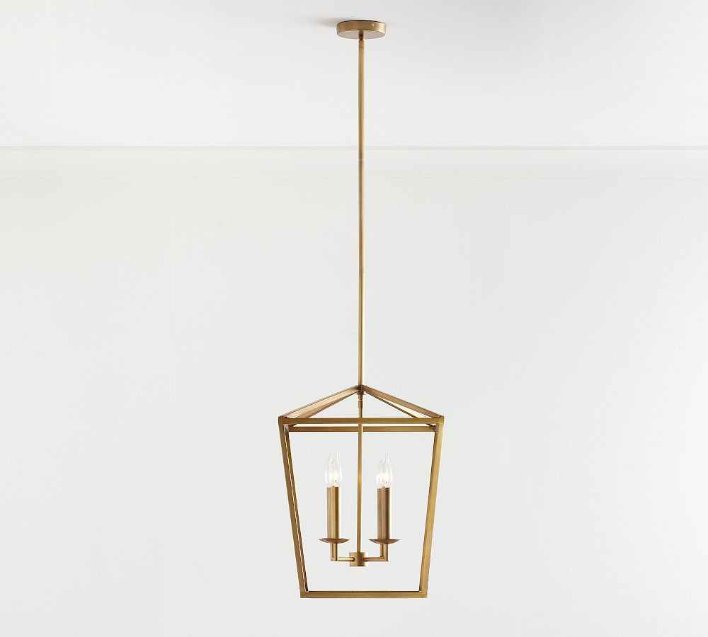 Remington Iron Lantern Pendant (24"-31") | Pottery Barn (US)