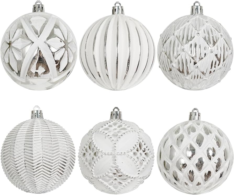 XmasExp Vintage Rustic Christmas Ball Ornaments Sets, 3.15" Plastic Farmhouse Distressed Tree Dec... | Amazon (US)