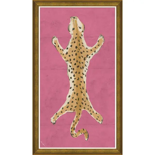 Leopard Series - Pink By Dana Gibson, Framed Art Print | Chairish