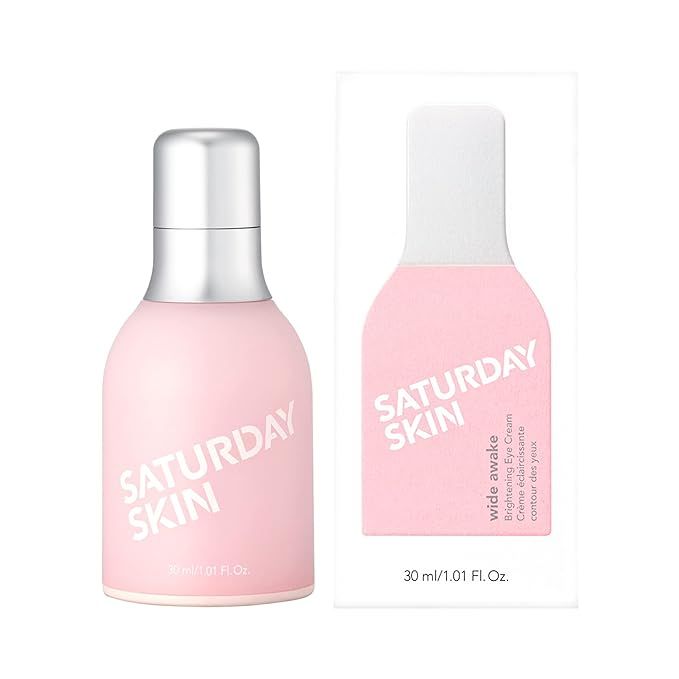 Saturday Skin Wide Awake Brightening Cream Illuminating Eye Cream for Wrinkles, Puffy Eyes+Dark C... | Amazon (US)