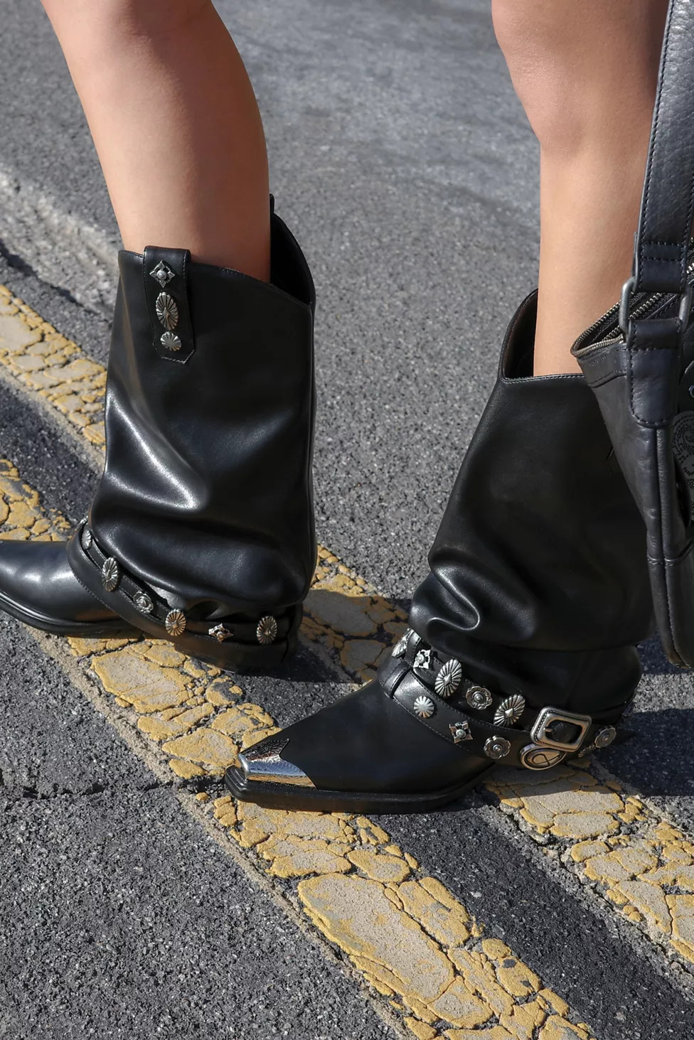 Azalea Wang Ashraf Belted Western Boots | Urban Outfitters (US and RoW)