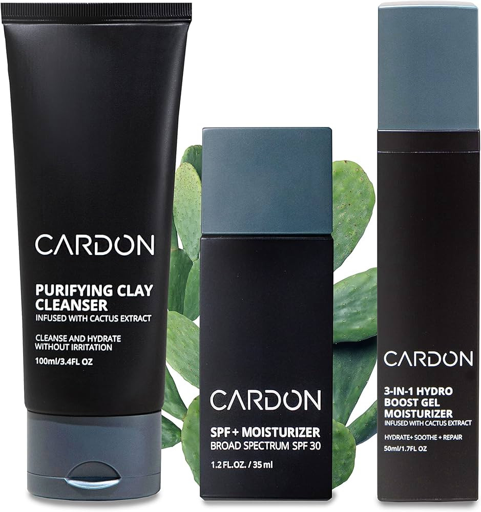Cardon Cactus-Based Men's Skincare Set | Premium Korean Skincare for Sensitive Skin and Oily Skin... | Amazon (US)