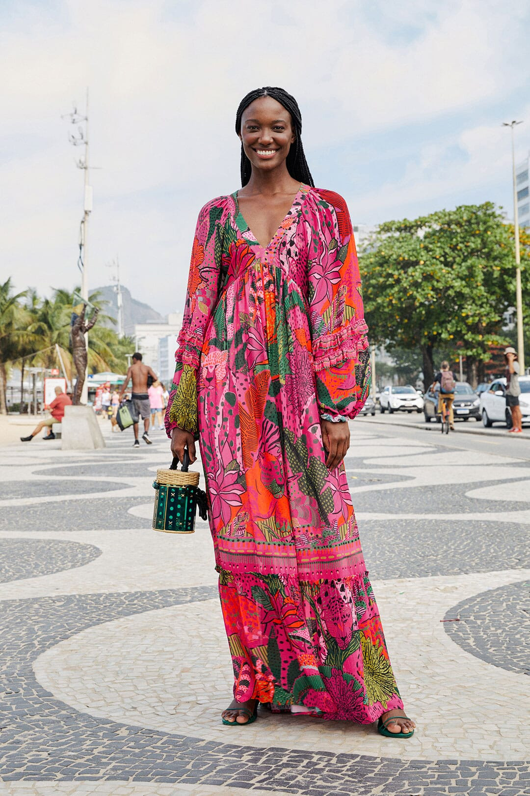 Pink Cool Leopards Maxi Dress | FarmRio (US)