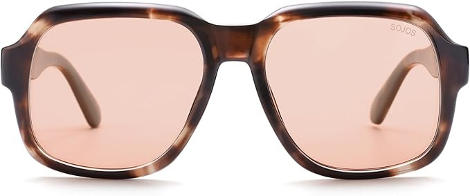 SOJOS Retro Square Polarized Sunglasses Womens Mens Chic Vintage Oversized Old Money Shades SJ261... | Amazon (US)