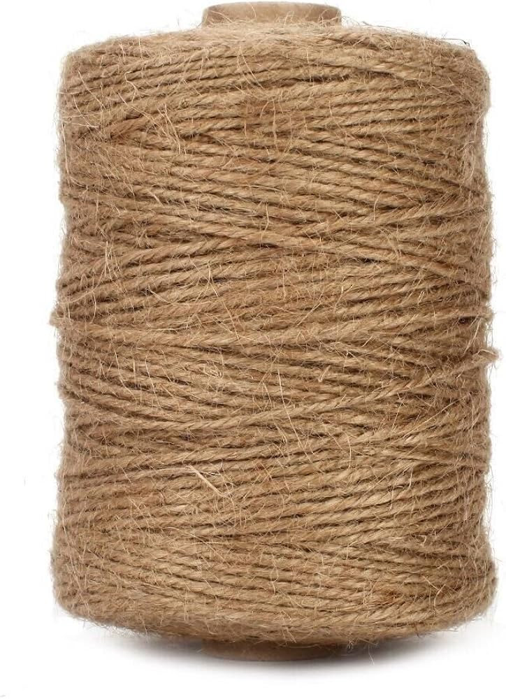 Tenn Well Natural Jute Twine, 500 Feet Long Brown Twine String Rope for Crafts, Gift Wrapping, Ga... | Amazon (US)