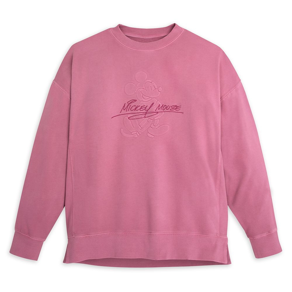 Mickey Mouse Fashion Pullover Sweatshirt for Women – Purple | Disney Store | Disney Store