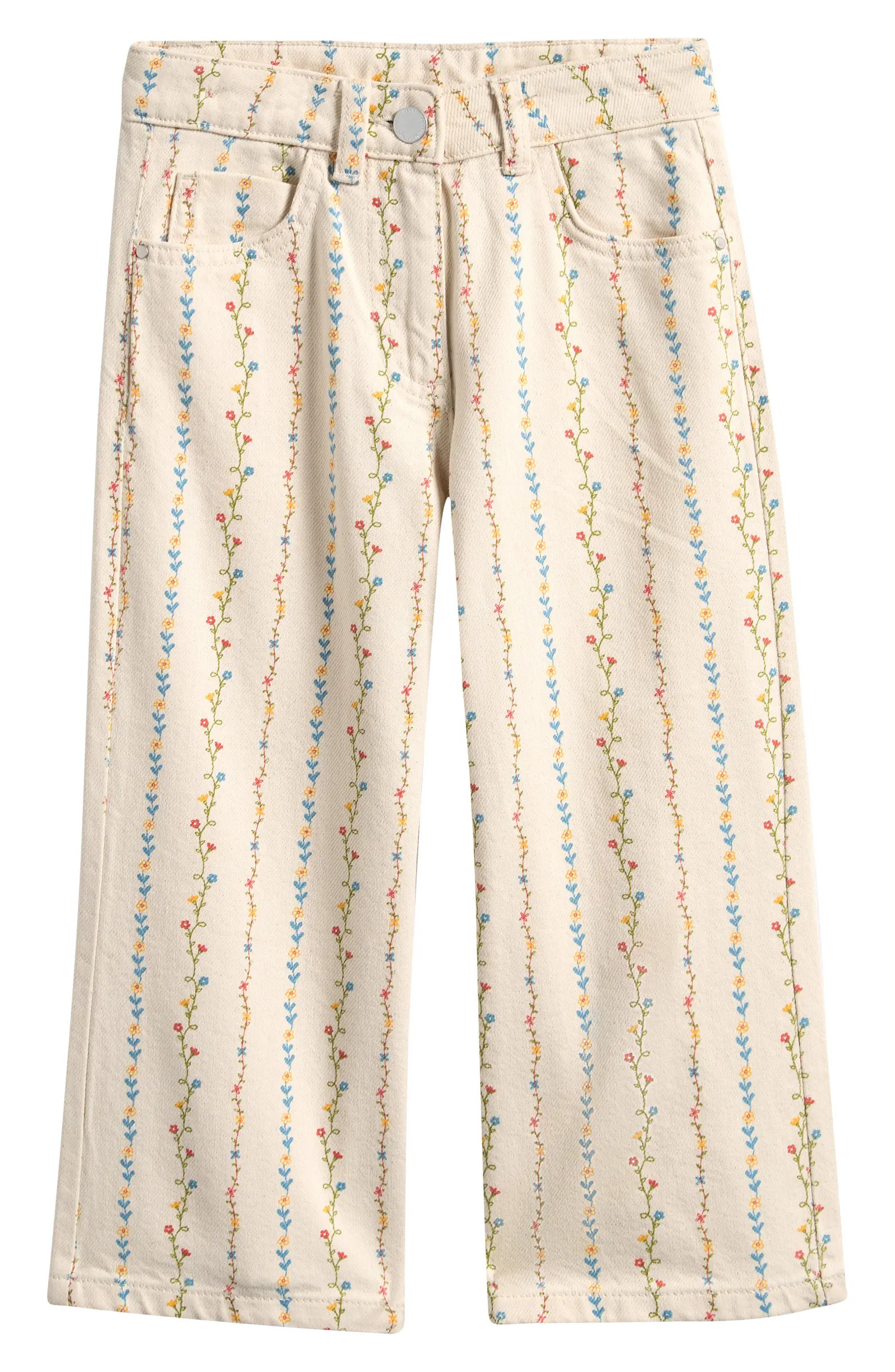 Kids' Floral Stripe Jeans | Nordstrom