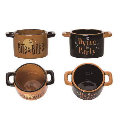 Transpac Ceramic Spooky Dip Bowl Set of 2 Halloween Home Decorations Decorative Bowls for Festive Celebrations | Target