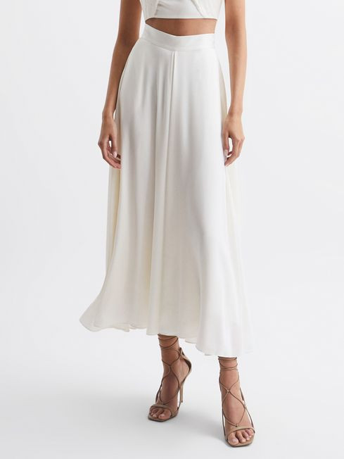 Reiss Ivory Ruby Occasion Maxi Skirt | Reiss UK