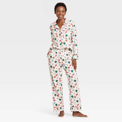 Women's Holiday Treats Print Flannel Holiday Matching Family Pajama Set - Wondershop™ White | Target