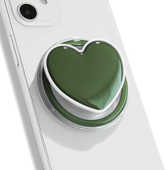 OnTheGrip Cute Solid Macaron Color Heart Shape Collapsible Mobile Phone Grip Stand Holder for Sma... | Amazon (US)