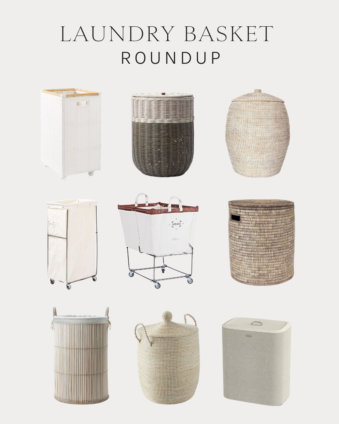 Shop this laundry basket roundup! Laundry room, basket, woven basket, cart, bedroom, sale Amazon, McGee & Co, lidded hamper 

 #LTKHome #LTKSaleAlert #LTKStyleTip
