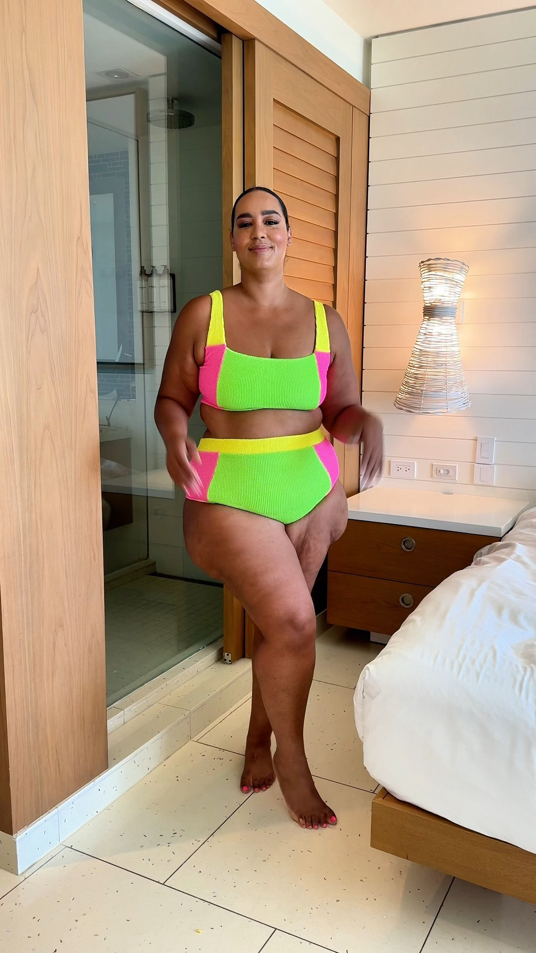 Swimsuit size inclusive bright colors show me your mumu. I’m wearing a xxl in the top and 2X in the bottoms. So supportive and comfortable 

#LTKPlusSize #LTKSwim #LTKTravel