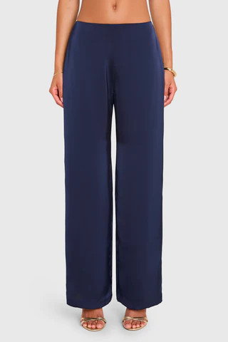 Amanda Uprichard Linda Pants in Ink - Size S | Amanda Uprichard