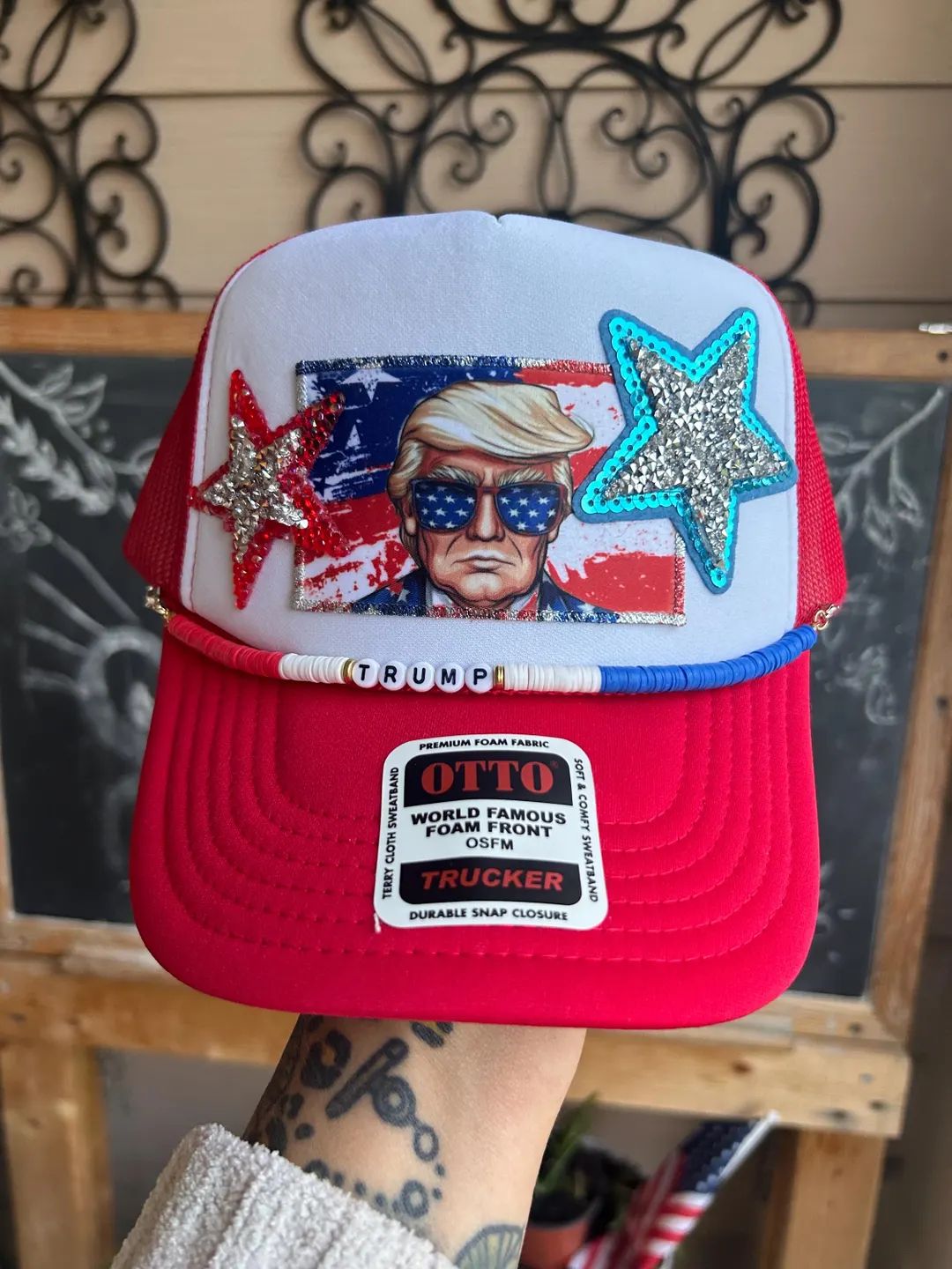 Custom Handmade Multi Patch Trump MAGA Trucker Hat - Etsy | Etsy (US)