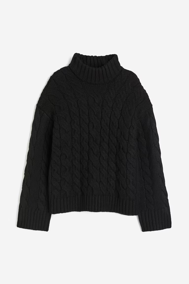Cable-knit turtleneck jumper | H&M (UK, MY, IN, SG, PH, TW, HK)