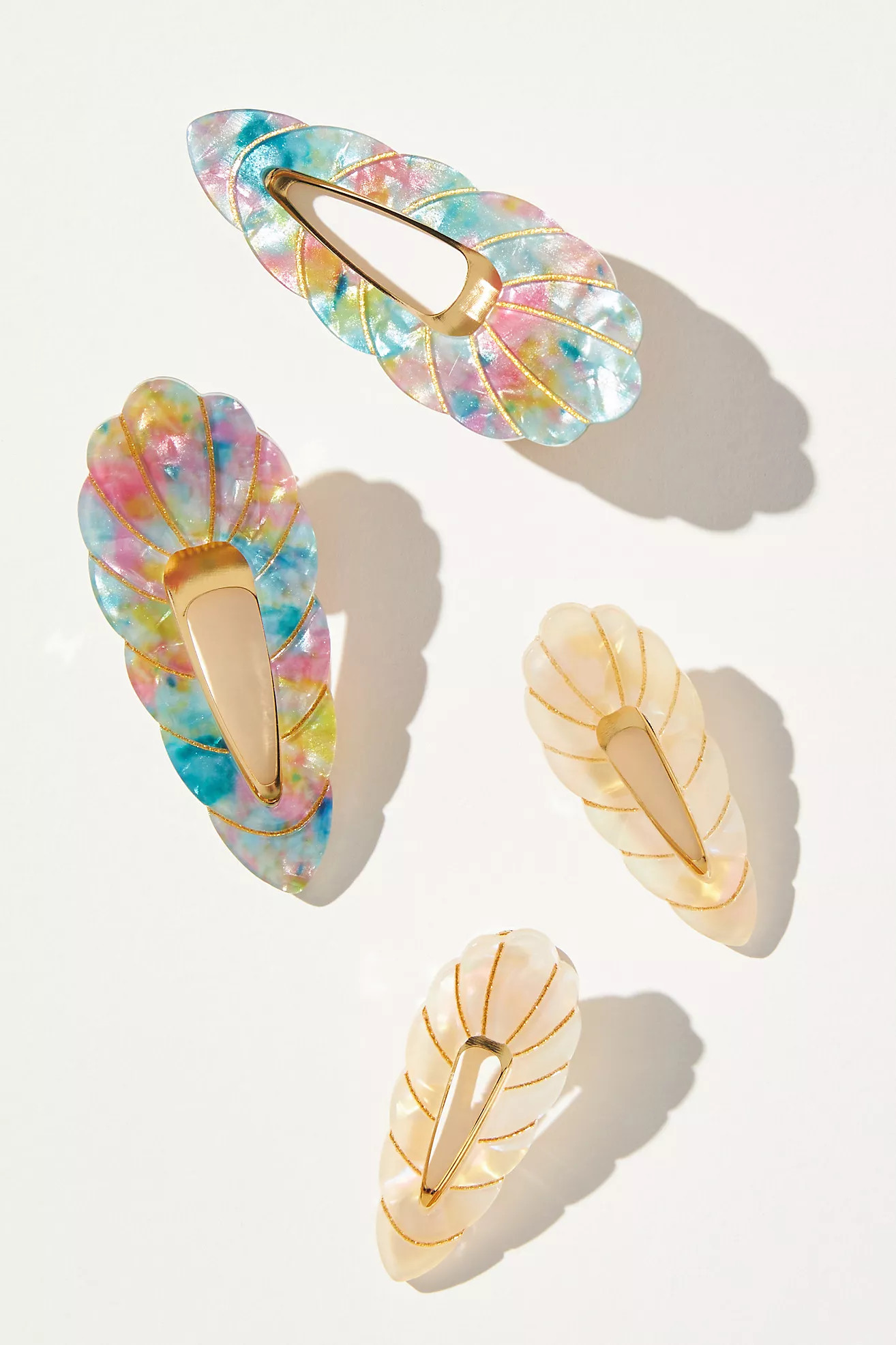 Timeless Tides Crease-Free Hair Clips, Set of 4 | Anthropologie (US)