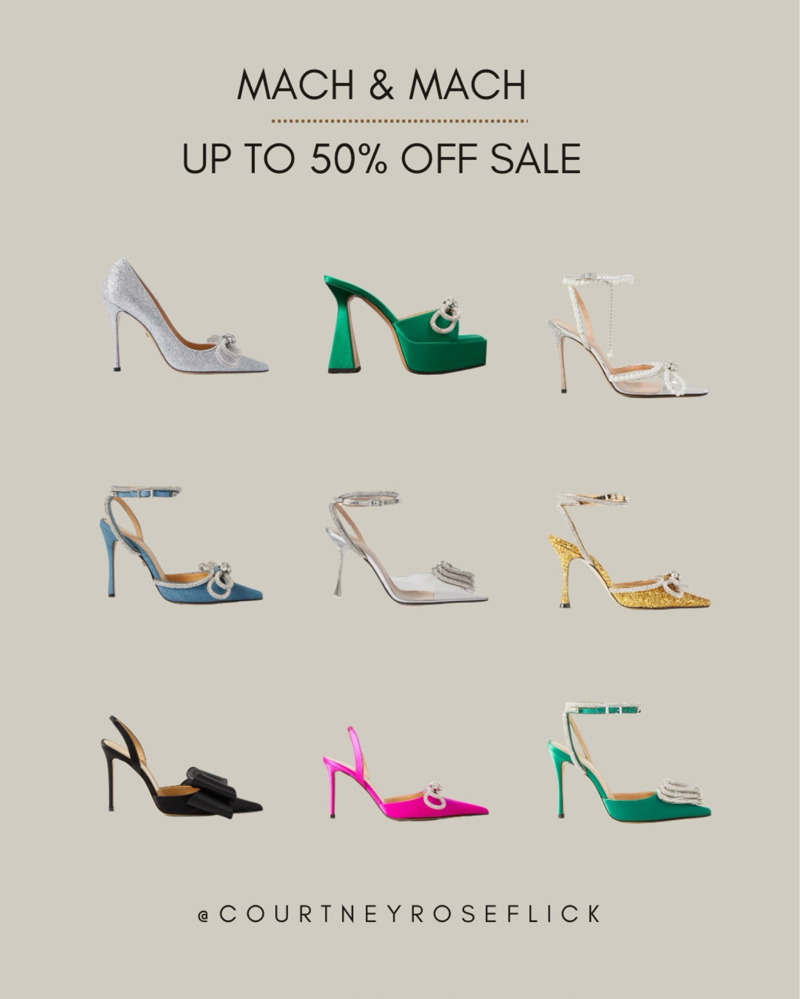 Mach & Mach sale!! Some styles are up to 50% off! 

Holiday shoes, holiday party outfits, rhinestone heels 

#LTKstyletip #LTKshoecrush #LTKsalealert