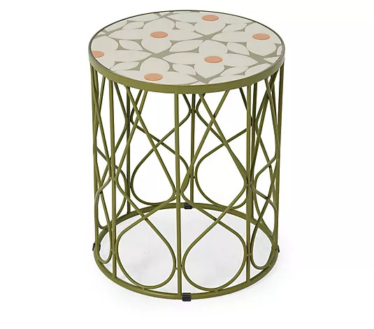 Garden Stories Studio 70 Side Table With  Mosaic Flower Top - QVC UK | QVC UK